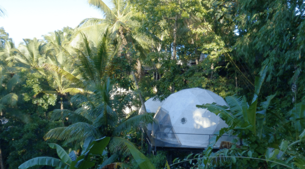 Tent resort near Lintang Luku